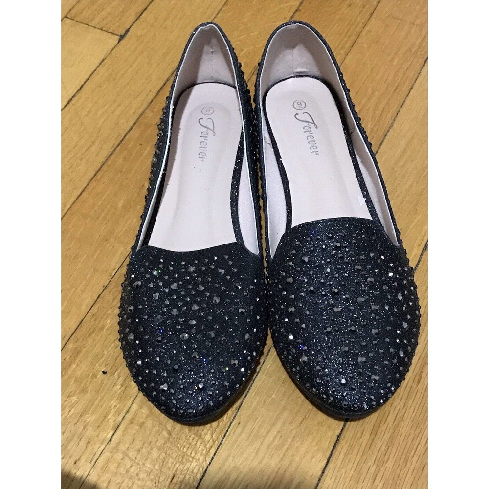 Forever Link Anna rhinestone ballet flats sz 9